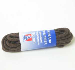 Skosnören - Bandi skosnöre Rund 150cm brun